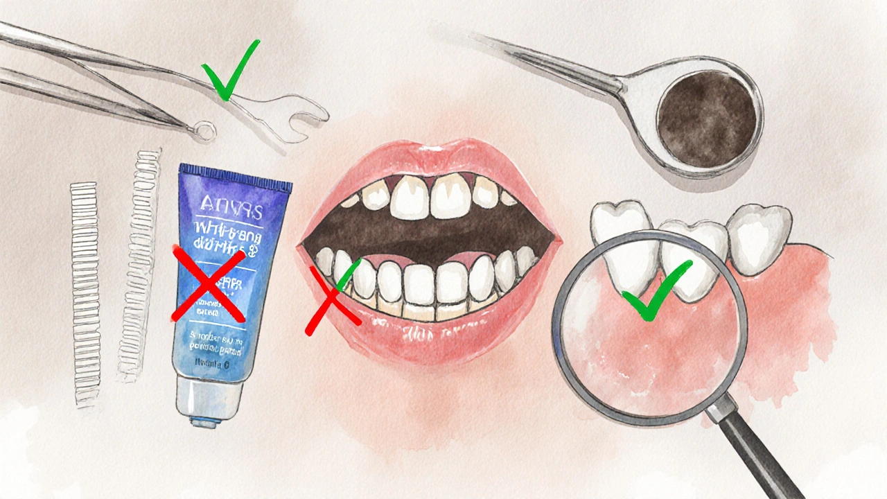 Porovnání tří typů domácích bělících produktů s označením bezpečnosti.