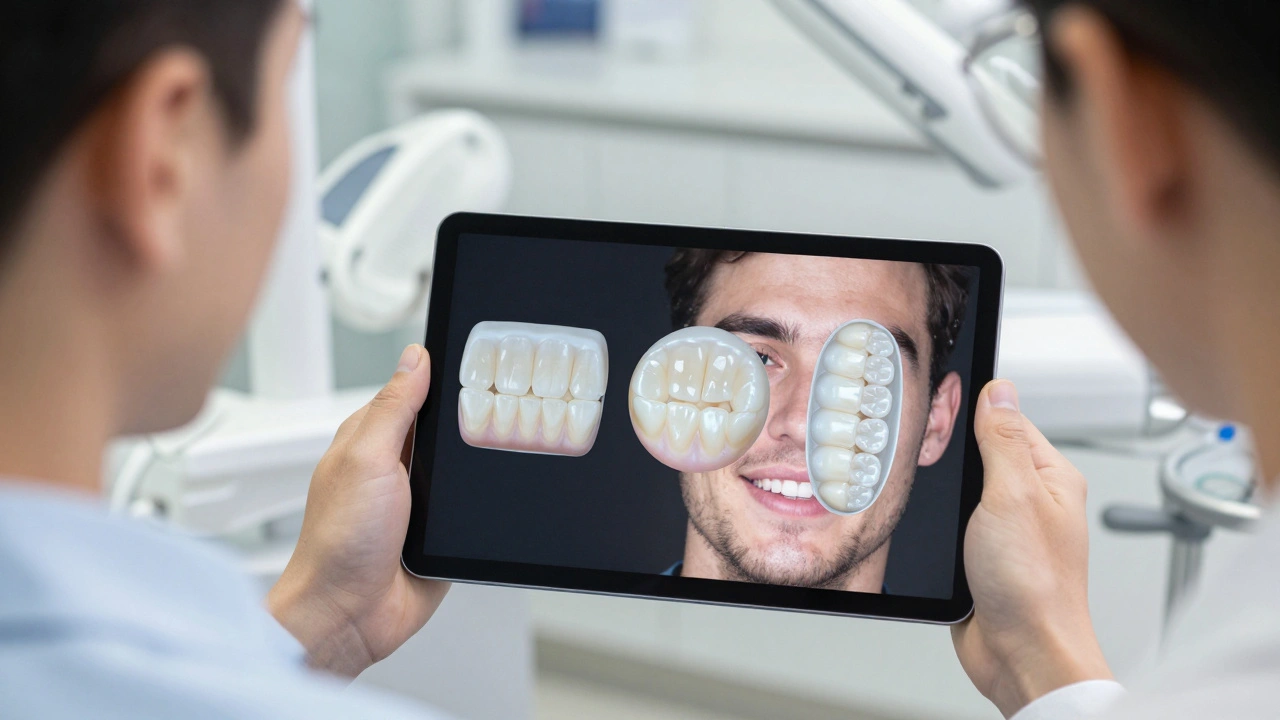 Keramické fazety: Jaké jsou možnosti tvaru a který výběr vyhovuje vaší tváři