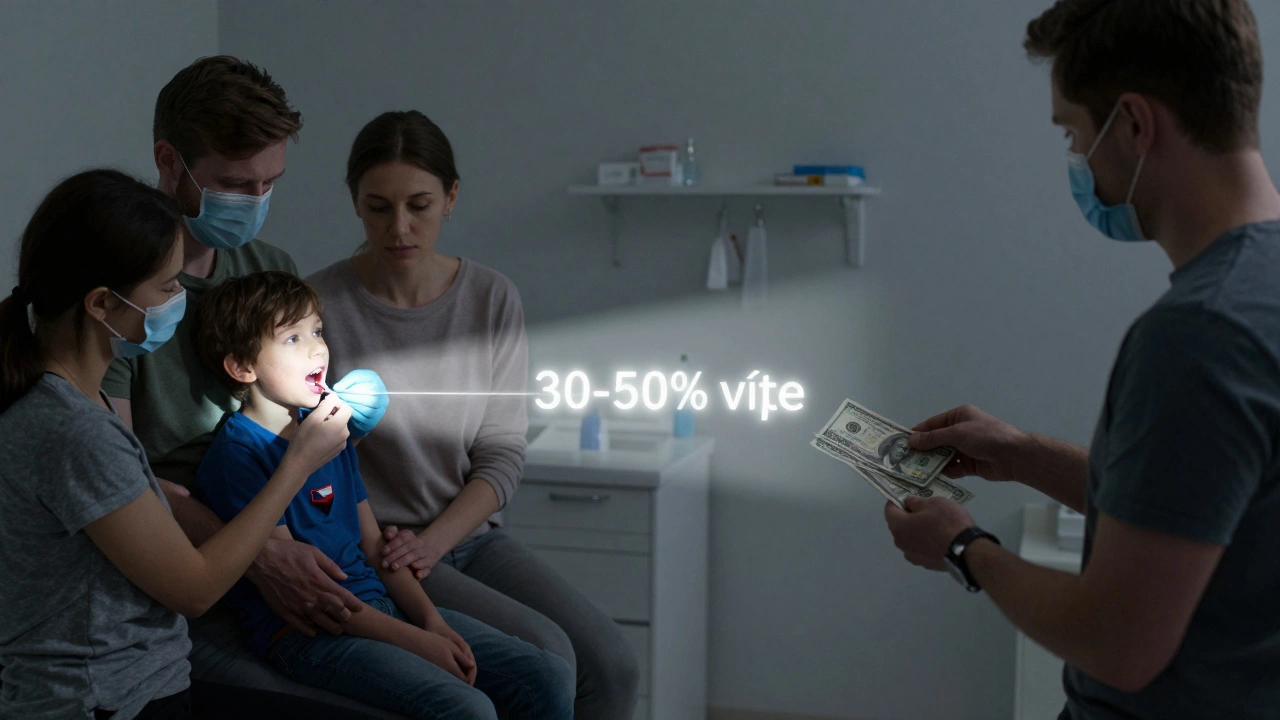 Rozdíl mezi zdarma léčbou dítěte a placenou pohotovostí pro dospělého.