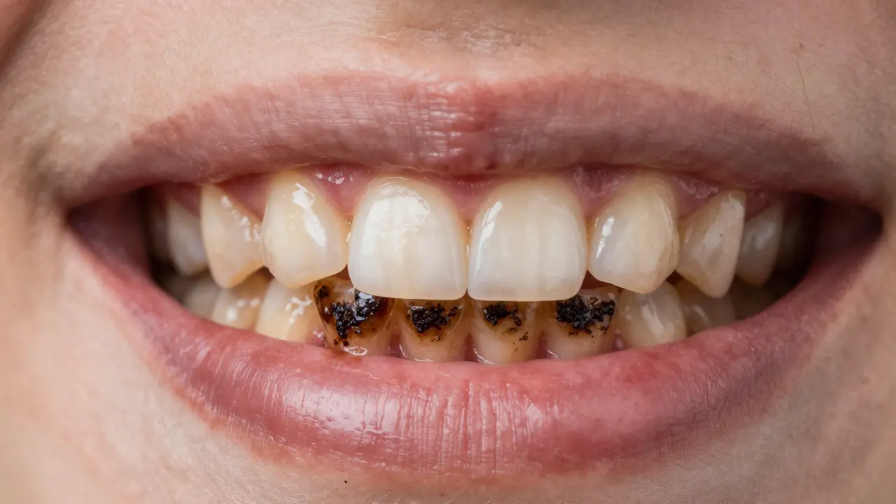 Co je to černý zubní kámen a jak ho léčit?