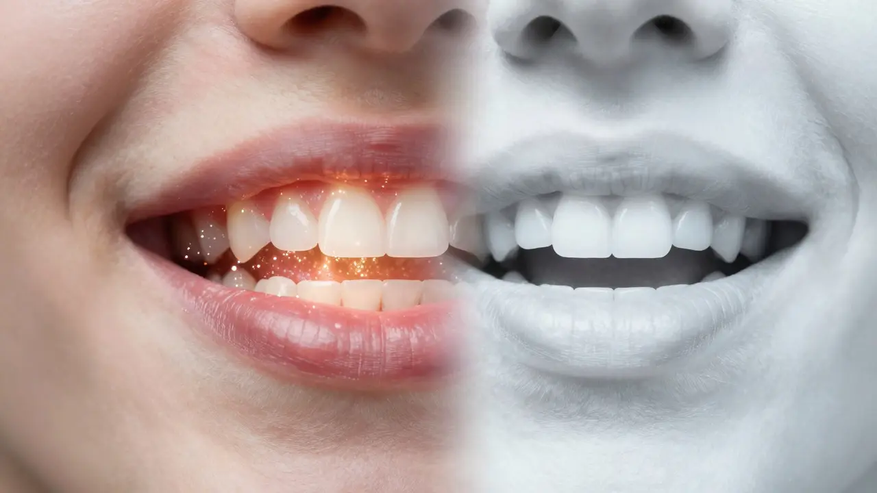 Bělící zubní pasta a ústní mikrobiom: Pomáhá bílé zuby nebo ničí zdraví?