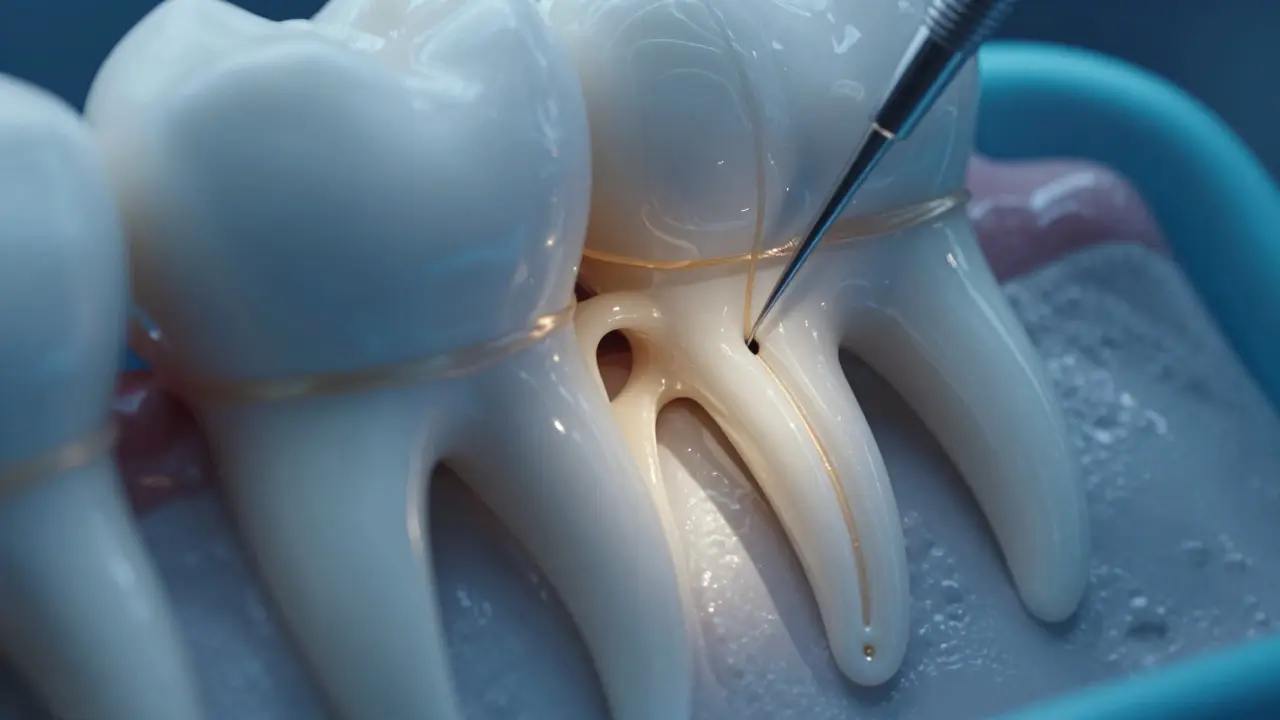 Abstraktní pohled na složitou anatomii kořenových kanálků